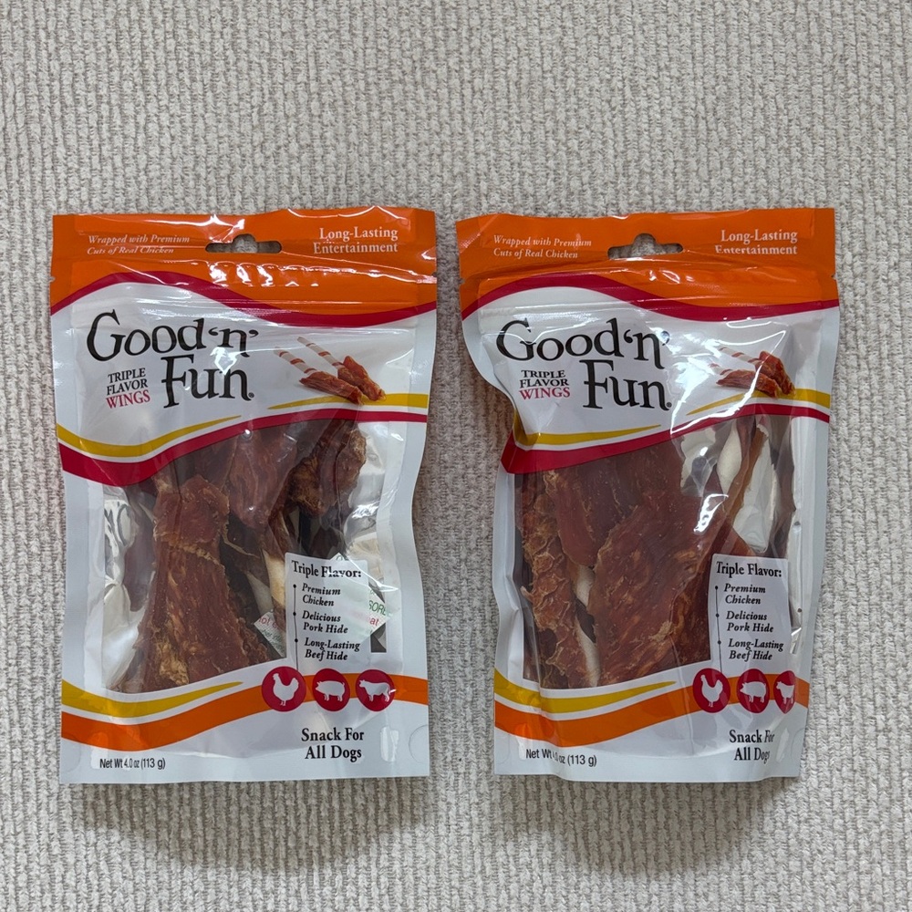 Good 'n' Fun Triple Flavor Wings Dog Treats